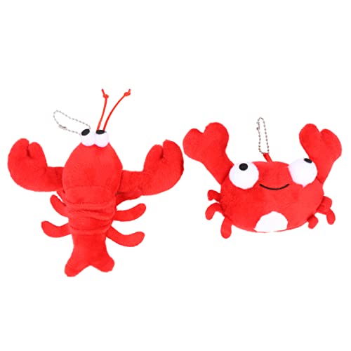 JOINPAYA 2 Stück Krabbenpuppe Hummer-anhänger Krabbe Plüschtier Hummer Plüschtier Pp Baumwolle Rot JOINPAYA 2 Stück Krabbenpuppe Hummer-anhänger Krabbe Plüschtier Hummer Plüschtier Pp Baumwolle Rot von JOINPAYA