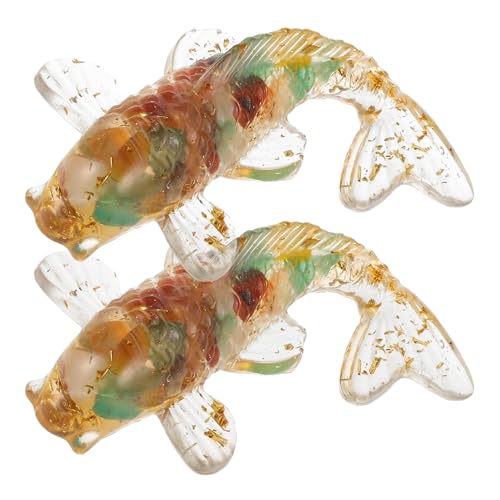JOINPAYA 2 Stück Kristall Koi Fisch Ornamente Handgefertigte Miniaturfiguren für Aquarium Dekoration Tischdeko und Auto Glücksbringer und Stilvolle Geschenkidee JOINPAYA 2 Stück Kristall Koi Fisch Ornamente Handgefertigte Miniaturfiguren für Aquarium Dekoration Tischdeko und Auto Glücksbringer und Stilvolle Geschenkidee von JOINPAYA