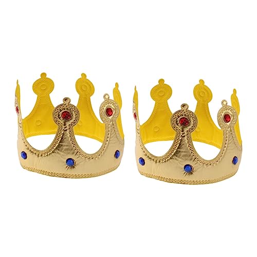 JOINPAYA 2 Stück Krone Geburtstagshut kronen für weinachts Prinzessinnenkrone party deko partydeko einschulung Rollenspiel-Requisiten Performance-Requisiten Tuch Golden JOINPAYA 2 Stück Krone Geburtstagshut kronen für weinachts Prinzessinnenkrone party deko partydeko einschulung Rollenspiel-Requisiten Performance-Requisiten Tuch Golden von JOINPAYA