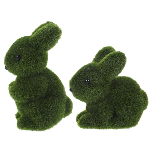JOINPAYA 2 Stück Künstliche Moos Hasen Deko Realistische Beflockte Osterhasen Figur für Garten Terrasse und Innenbereich Farbenfrohe Handfreundliche Simulation Vielseitige Wohn und JOINPAYA 2 Stück Künstliche Moos Hasen Deko Realistische Beflockte Osterhasen Figur für Garten Terrasse und Innenbereich Farbenfrohe Handfreundliche Simulation Vielseitige Wohn und von JOINPAYA