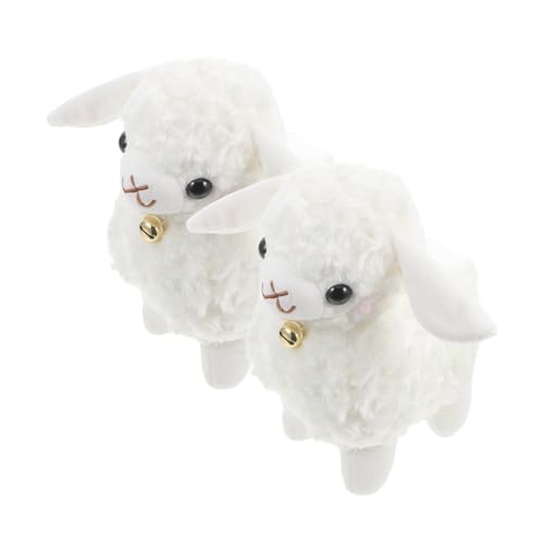 JOINPAYA 2 Stück Lamm Flauschige Schaf Stofftiere für Kuscheltier Dekoration für Zuhause Kinderzimmer und Mehr von JOINPAYA