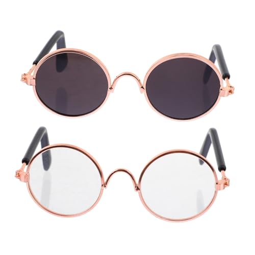 JOINPAYA 2 Stück Mini-Brille kindersonnenbrille Sunglasses doll Accessories Brillenset winzige Mini-Figuren-Gläser Eisenlegierung JOINPAYA 2 Stück Mini-Brille kindersonnenbrille Sunglasses doll Accessories Brillenset winzige Mini-Figuren-Gläser Eisenlegierung von JOINPAYA