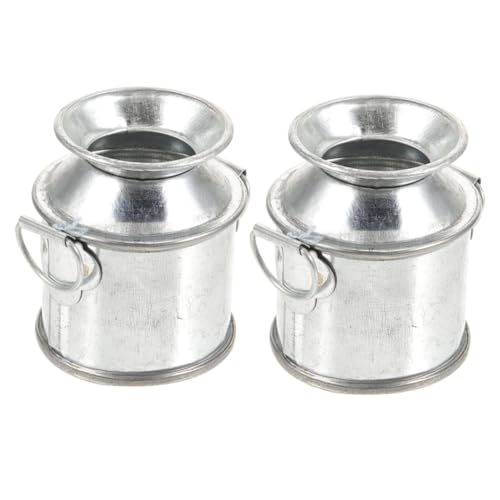 JOINPAYA 2 Stück Mini Milchkännchen Zubehör Kleine Vase Verzinkte Milchkanne Mini Retro Milchkannen Miniatur Heimdekor Kleine Milchkännchen Vase Winzige DIY Rustikale JOINPAYA 2 Stück Mini Milchkännchen Zubehör Kleine Vase Verzinkte Milchkanne Mini Retro Milchkannen Miniatur Heimdekor Kleine Milchkännchen Vase Winzige DIY Rustikale von JOINPAYA