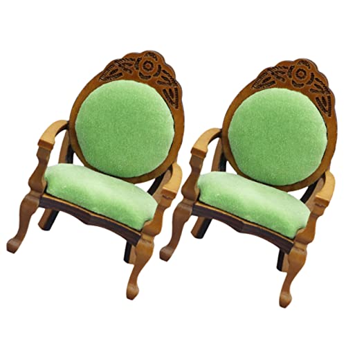 JOINPAYA Miniatur-Sessel Maßstab 112 Puppenhausmöbel Mini-holzstuhl Für Deko-Set von JOINPAYA