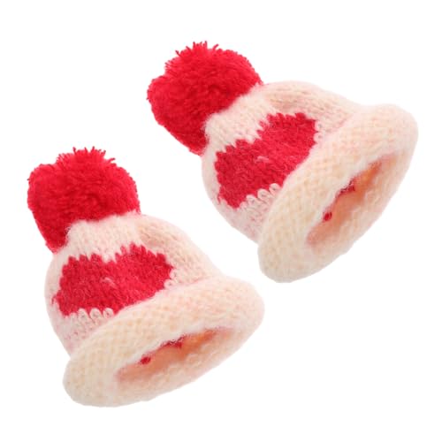 JOINPAYA 2stücke Mini Strickmützen Für Weinflaschen Handgemachte Weihnachtsmützen Dekoration Für Feiertage Partys Und Bastelprojekte Vielseitige Accessoires Für Kleine Bären Und von JOINPAYA