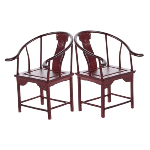 JOINPAYA 2 Stück Mini-Stuhlmodell Modell eines Esszimmerstuhls kleine Stuhltischdekoration Miniatur-Puppenstubenmöbel Mini-Stuhlmöbel Mini-Terrassenstuhl Abs Dark Brown JOINPAYA 2 Stück Mini-Stuhlmodell Modell eines Esszimmerstuhls kleine Stuhltischdekoration Miniatur-Puppenstubenmöbel Mini-Stuhlmöbel Mini-Terrassenstuhl Abs Dark Brown von JOINPAYA