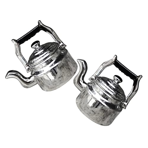 JOINPAYA 2 Stück Mini Wasserkocher Wasserkocher Heißwasserkessel Spender Luft Puppenhaus Teekessel Flasche Miniatur Puppenhaus Kits Puppen Teekessel Kleines von JOINPAYA