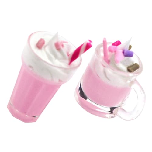 JOINPAYA 2 Stück Mini-erdbeermilchshake Mini-küchenszenendekor Miniatur-Fake- Mini- -Eiscreme-Modell Künstliche Lebensmittelquelle Simuliertes Mini- Puppenhauszubehör Harz JOINPAYA 2 Stück Mini-erdbeermilchshake Mini-küchenszenendekor Miniatur-Fake- Mini- -Eiscreme-Modell Künstliche Lebensmittelquelle Simuliertes Mini- Puppenhauszubehör Harz von JOINPAYA
