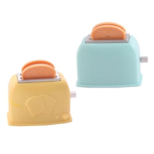 JOINPAYA 2stücke Miniatur Toaster Modell Mini Haus Zubehör Für Kreative Spielküchen Dekoration Für Puppenhäuser Und Mini-szenen Realistische Nachbildung von JOINPAYA