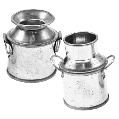 JOINPAYA 2 Stück Miniatur Gartenszene Weißblech Blumentopf Milchtöpfe Mini Lebensmittel Puppenhaus Milchkanne Krug Taubenflasche Töpfe Kleine Kanne Mit Deckel Behälter JOINPAYA 2 Stück Miniatur Gartenszene Weißblech Blumentopf Milchtöpfe Mini Lebensmittel Puppenhaus Milchkanne Krug Taubenflasche Töpfe Kleine Kanne Mit Deckel Behälter von JOINPAYA