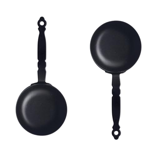 JOINPAYA 2 Stück Minipfanne Mini-pfanne Küchenzubehör Miniatur-backformen Miniaturpfannen Mini-kuchenformen Miniatur-kochgeschirr Grillzubehör Mini Vorgetäuschte Pfannen Black Legierung JOINPAYA 2 Stück Minipfanne Mini-pfanne Küchenzubehör Miniatur-backformen Miniaturpfannen Mini-kuchenformen Miniatur-kochgeschirr Grillzubehör Mini Vorgetäuschte Pfannen Black Legierung von JOINPAYA