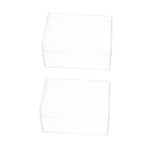 JOINPAYA 2 Stück Plastik Aufbewahrungsbox für Spielkarten mit Deckel Transparent Leicht und Kompakt zur Sicheren Organisation von Karten Schmuck und Kleinteilen Praktisch für Reisen und von JOINPAYA