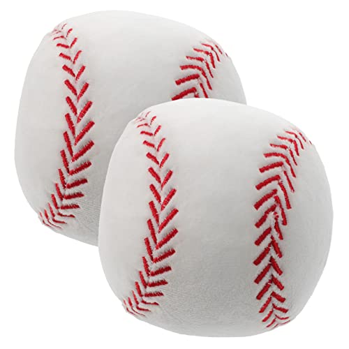 JOINPAYA 2 Stück Plüsch Baseball Kissen Flauschiges Baseball für Dekoratives Wurfkissen für Sofa Bett Auto Multi Use Sitzkissen Schlafkissen Heimdeko von JOINPAYA