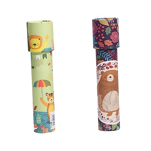 JOINPAYA 2 Stück Prismenspielzeug Kaleidoskop Kleinkind für kinderspielzeug Farbenfrohes Füllmaterial für Geburtstagspartytüten DIY handgemachtes Papier von JOINPAYA