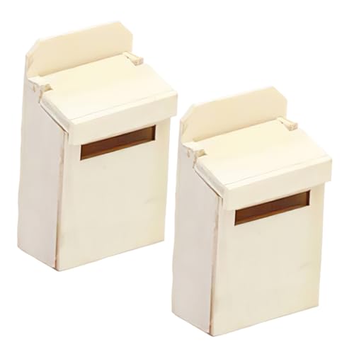 JOINPAYA 2 Stück Puppenhaus Modell Briefkasten Miniaturen Kleines Vintage Puppenhaus Miniatur Puppenhausmöbel Einhorn Figuren Puppenhaus Bausatz Puppenhaus Möbelbausatz von JOINPAYA