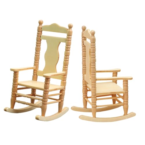 JOINPAYA 2 Stück Puppenhaus Schaukel Stuhl Schaukelstuhl Stuhlendekor Stuhlmodell Puppenhaus DIY Stuhl Puppenhausmöbel Im Maßstab 1:12 Mini Möbel Modell Für Puppenhausmöbel Holz JOINPAYA 2 Stück Puppenhaus Schaukel Stuhl Schaukelstuhl Stuhlendekor Stuhlmodell Puppenhaus DIY Stuhl Puppenhausmöbel Im Maßstab 1:12 Mini Möbel Modell Für Puppenhausmöbel Holz von JOINPAYA