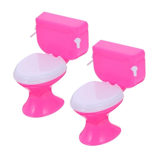 JOINPAYA 2 Stück Puppenhaus-Toilette Puppentoilette Miniatur Puppenhaus-Töpfchen winzige Möbel kinderzimmer zubehör Safe Toy Puppenzubehör Simulation Mini-Toilette Plastik Rosa JOINPAYA 2 Stück Puppenhaus-Toilette Puppentoilette Miniatur Puppenhaus-Töpfchen winzige Möbel kinderzimmer zubehör Safe Toy Puppenzubehör Simulation Mini-Toilette Plastik Rosa von JOINPAYA