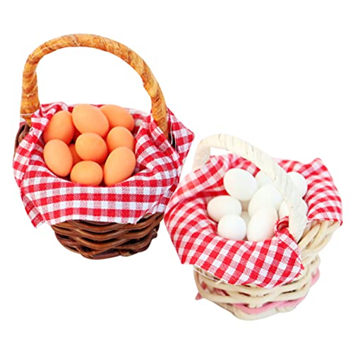 JOINPAYA 2 Stück Puppenhaus-eierkorb Kleiner Korb Mini Körbe Mini-House-szenendekore Mikroszenenkörbe Mini-Ei-Modelle Miniatur-Ei-Modelle Mini-korbdekoration Miniaturen Zum Basteln Bambus JOINPAYA 2 Stück Puppenhaus-eierkorb Kleiner Korb Mini Körbe Mini-House-szenendekore Mikroszenenkörbe Mini-Ei-Modelle Miniatur-Ei-Modelle Mini-korbdekoration Miniaturen Zum Basteln Bambus von JOINPAYA