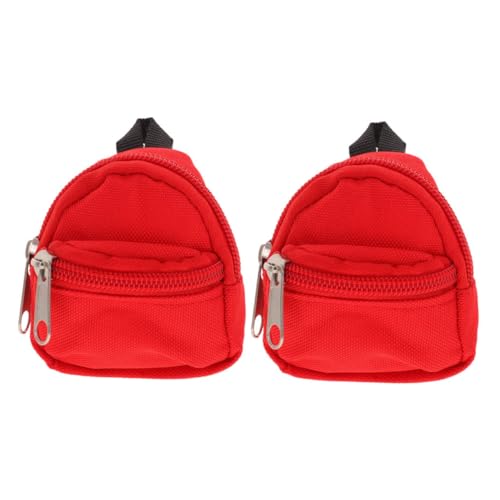 JOINPAYA Niedliche Miniatur-rucksäcke Für Puppen 2-teiliges Puppen-schultaschen-zubehör Vielseitige Aufbewahrung Zum Anziehen von JOINPAYA