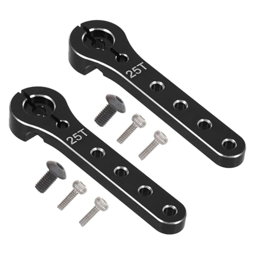 JOINPAYA 2 Stück Rc Fahrzeug Ersatzteile Rc Flugzeug Reparaturset DIY DIY Teile Lenkarme Schwarz von JOINPAYA