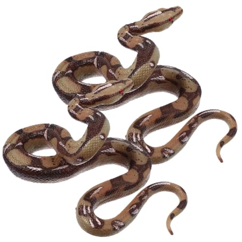 JOINPAYA 2 Stück Realistische Schlangenfigur Teiliges aus Hochwertigem Material Lebensechte Simulation Vielseitig als Gartendeko Desktop Ornament und Streichspielzeug für Sammler JOINPAYA 2 Stück Realistische Schlangenfigur Teiliges aus Hochwertigem Material Lebensechte Simulation Vielseitig als Gartendeko Desktop Ornament und Streichspielzeug für Sammler von JOINPAYA