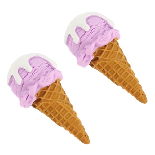 JOINPAYA 2 Stück Simulation Eiscreme Modell aus Langlebigem Resin Realistische Eistüten Dekofigur für Fotografie Requisiten Shop und Wohnraumdekoration von JOINPAYA