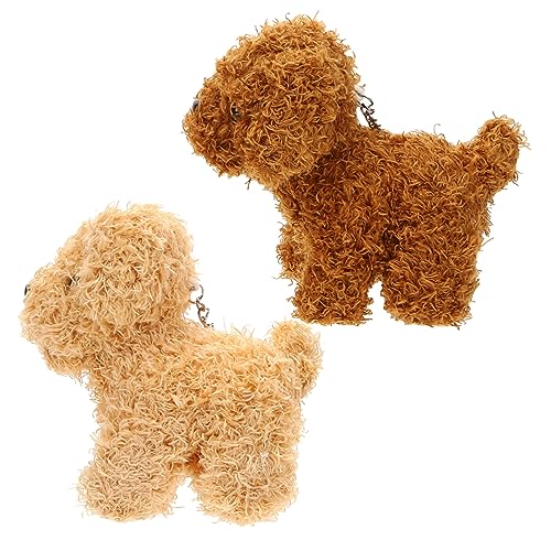 JOINPAYA 2 Stück Simulierte Haustierspielzeuge Kinderspielzeug Welpenspielzeug Stofftier Für Ausgestopfter Hund Puppenspielzeug Taschendekor Kinderpartygeschenk Stofftier Für von JOINPAYA