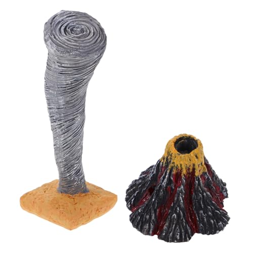 JOINPAYA 2 Stück Teiliges Berg- und Tornado Modell Realistische Naturkatastrophen Simulation aus Langlebigem Resin Interaktives Lernspielzeug für Berg Landschafts Tischdekoration JOINPAYA 2 Stück Teiliges Berg- und Tornado Modell Realistische Naturkatastrophen Simulation aus Langlebigem Resin Interaktives Lernspielzeug für Berg Landschafts Tischdekoration von JOINPAYA