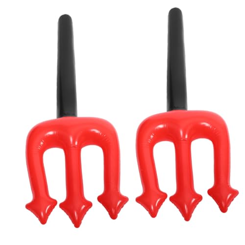 JOINPAYA 2 Stück Teiliges Halloween Aufblasbares Teufel aus Robustem PVC Leicht Aufblasbar Tragbar und Vielseitig für Kostümpartys Cosplay und Bühnenauftritte Geeignet von JOINPAYA