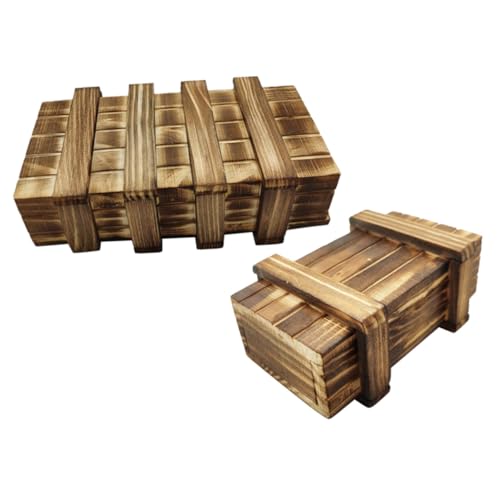 JOINPAYA 2 Stück Teiliges Holz Puzzle Box mit Geheimem Fach Kognitives Kinderspielzeug zur Gehirnentwicklung Montessori Rätselbox für Jungen und Mädchen Langlebig mit Abgerundeten Kanten JOINPAYA 2 Stück Teiliges Holz Puzzle Box mit Geheimem Fach Kognitives Kinderspielzeug zur Gehirnentwicklung Montessori Rätselbox für Jungen und Mädchen Langlebig mit Abgerundeten Kanten von JOINPAYA