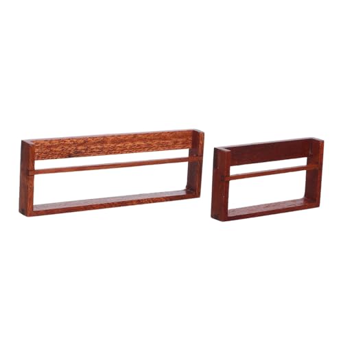 JOINPAYA 2 Stück Teiliges Miniatur Bücherregal aus Holz Realistisches Puppenhaus Wandregal in Walnussoptik Kleines Regal für Puppenhaus Küche Dekoratives Mini Display für Sammler JOINPAYA 2 Stück Teiliges Miniatur Bücherregal aus Holz Realistisches Puppenhaus Wandregal in Walnussoptik Kleines Regal für Puppenhaus Küche Dekoratives Mini Display für Sammler von JOINPAYA