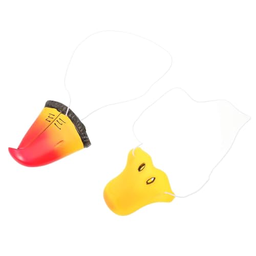 JOINPAYA 2 Stück Teiliges Tiernasen Kostümset Enten und Papageienschnabel Cosplay Accessoire Langlebig Realistisch Halloween Karneval Party Zubehör für Kreative Verkleidung und Rollenspiel von JOINPAYA