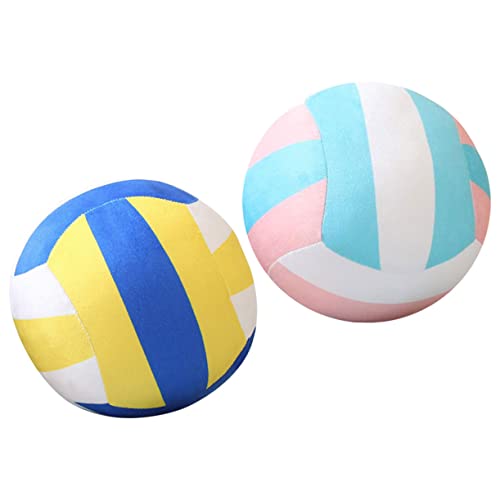 JOINPAYA 2 Stück Volleyball Plüschspielzeug für Flauschige Volleyball Deko für Zuhause für Sportliebhaber und Volleyballfans Partys und Kinderzimmer von JOINPAYA