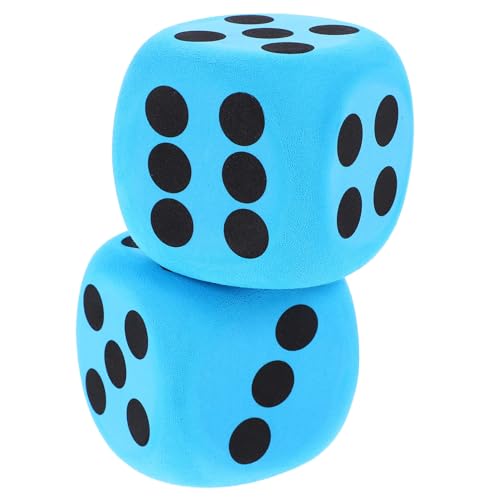 JOINPAYA 2 Stück Würfelspiel Party Spielzubehör Motto Party Requisite Party Dekoration Unterricht Blaues Eva von JOINPAYA