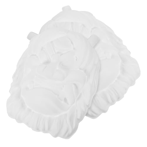 JOINPAYA 2 Stück handgemachte leere Masken Kindermaske Party lackierbar Halloween Maskerade-Maske Masse leere Masken zum Dekorieren Maskerademaske selber machen PVC Weiß von JOINPAYA