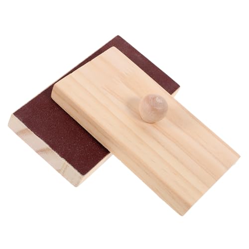 JOINPAYA 2 Stück kastagnetten Instrument Sandblöcke klein Sandblöcke für musikinstrumente Musik Instrumente Kinderspielzeug aus Sandblöcken aus Holzsandblöcken von JOINPAYA