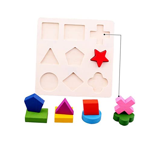JOINPAYA 2 Stücke Geometrieerkennungsspielzeug Geometrie-Puzzle Frühes Lernen Geometrietafel Hölzern JOINPAYA 2 Stücke Geometrieerkennungsspielzeug Geometrie-Puzzle Frühes Lernen Geometrietafel Hölzern von JOINPAYA
