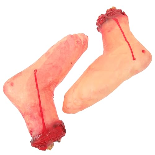 JOINPAYA 2 Stücke Schreckliche Gebrochene Füße Simulierte Gebrochen Fuß Prop Halloween Gefälschte Fuß JOINPAYA 2 Stücke Schreckliche Gebrochene Füße Simulierte Gebrochen Fuß Prop Halloween Gefälschte Fuß von JOINPAYA