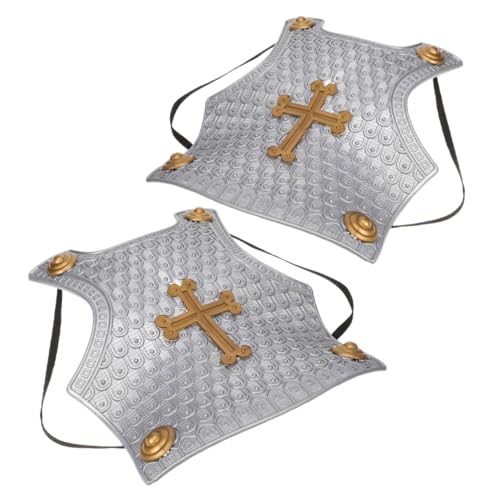 JOINPAYA 2 Stücke Vintage Römische Rüstung Für Jungen Tragbares Schild Kinder Cosplay Dress Up Party Rüstung Ritter Kostüm Rolle Spielen Kinder Mittelalter Kostüm von JOINPAYA