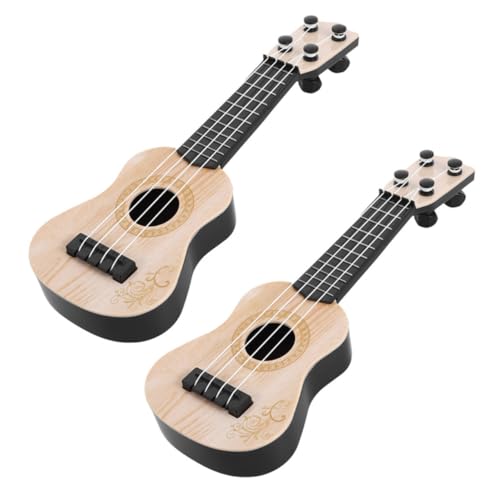 JOINPAYA 2 Teiliges Gitarrenspielzeug Ukulele Gitarrenspielzeug 4 – Entwicklungsförderndes Musikinstrument Pädagogische Ukulele Für Kleinkinder Und Vorschulkinder von JOINPAYA