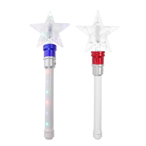 JOINPAYA 2-Teiliges Licht Zauberstab: Led-Prinzessin Für Mädchen Leuchtstab Für Halloween Weihnachten Geburtstag Rollenspiel Sensorisches Spielzeug von JOINPAYA