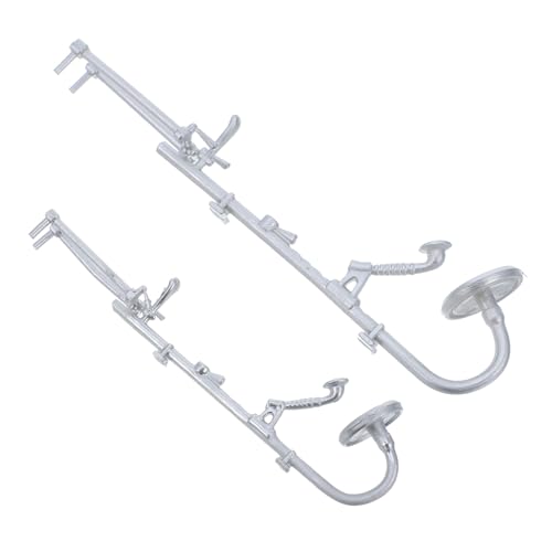JOINPAYA 2 Teiliges Puppenhaus Zubehör Set Miniatur Camper Frosch Puppenzubehör Badespielzeug Kleine Puppen Für Puppenhausmöbel Winziges Waschbecken Puppenhausmöbel Silber von JOINPAYA
