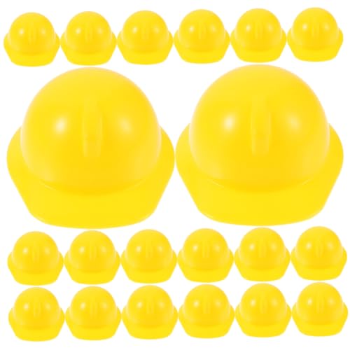 JOINPAYA 20 Stücke Miniatur Puppen Harte Hüte Helme Kunststoff Miniatur Hüte Für Decor von JOINPAYA