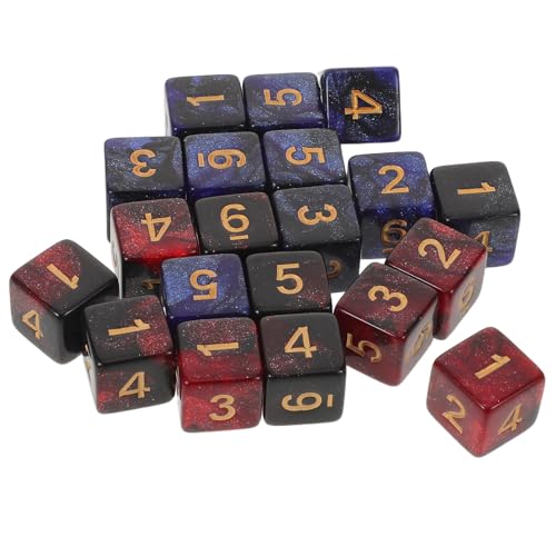 JOINPAYA 20 Stück Ersatz-D6-Würfel: Glitzernde Zahlenwürfel – nummerierte sechsseitige Acrylröhre für Wargaming-Tabletop-Abenteuer, pädagogische Zählspiele JOINPAYA 20 Stück Ersatz-D6-Würfel: Glitzernde Zahlenwürfel – nummerierte sechsseitige Acrylröhre für Wargaming-Tabletop-Abenteuer, pädagogische Zählspiele von JOINPAYA