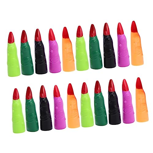 JOINPAYA 20 Stück Falscher Nagelsatz Klaue Hexen-Cosplay-Finger Halloween-partygeschenke Winzig Halloween-Requisite Gothic Zombiefinger Für Party Fingernägel Der Streich Bunt Plastik von JOINPAYA