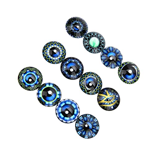 JOINPAYA 20 Stück Gem Glaspatch Runder Cabochon Aus Glas Schmuckmaterial Selber Machen Edelsteine glasaufkleber Schmuckaufnäher Flecken Blue JOINPAYA 20 Stück Gem Glaspatch Runder Cabochon Aus Glas Schmuckmaterial Selber Machen Edelsteine glasaufkleber Schmuckaufnäher Flecken Blue von JOINPAYA
