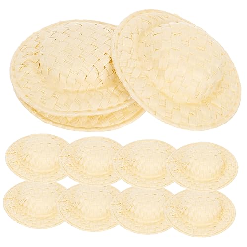 JOINPAYA 20 Stück Gewebter Papierhut bastelset bastelmaterial für kinderspielzeug Leichtgewichtiger Hut Kinderhandwerk kleine hüte exquisites Hutdekor Miniaturhüte von JOINPAYA
