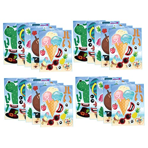 JOINPAYA 20 Stück Hawaii-Aufkleber wandsticker tapetenablöser Geschenkaufkleber Beautiful Stickers deko Fensteraufkleber für Partys abdichtende Aufkleber 80 g beschichtetes Papierpapier von JOINPAYA
