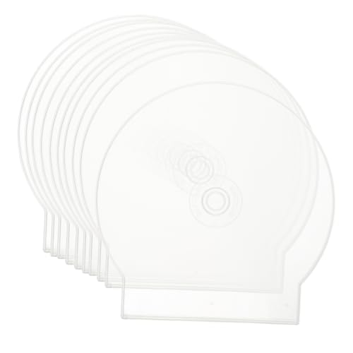 JOINPAYA 20 Stück -Hülle DVD-Box DVD-Schutzbox Disk-Halter DVD-Organizer DVD-Speicherbox Runde Muschelschalenkoffer DVD-Aufbewahrungshülle aus Hartschale Schutzhülle Plastik Transparent von JOINPAYA
