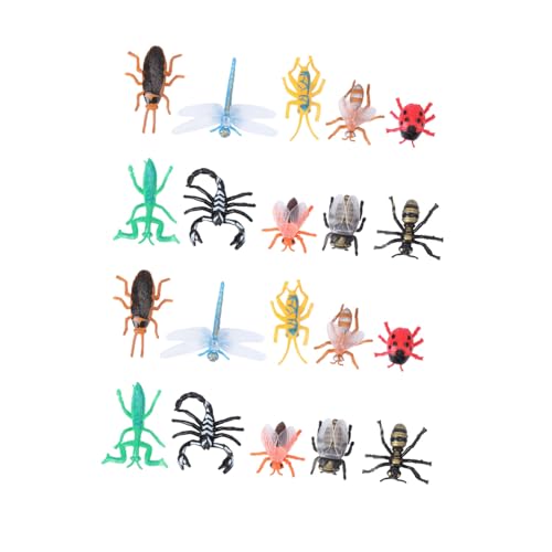 JOINPAYA 20 Stück Insektenmodell gefälschte Käferfiguren Kleintierspielzeug für kinderspielzeug gefälschte Tierspielzeuge Simulation prüft Umweltschutz-PVC-Weichmaterial von JOINPAYA